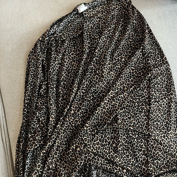 Eye Candy 90’s Leopard Ruffle Wrap Skirt Size Large - Picture 1 of 2
